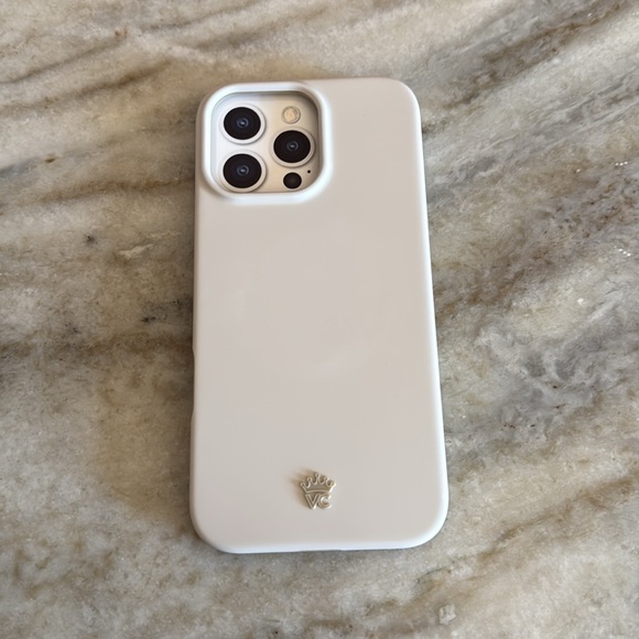 16 Pro Max Velvet Caviar Cream Phone Case - Picture 1 of 8